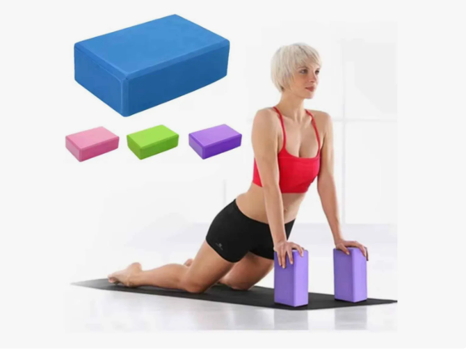 Pack X2 Ladrillos Yoga Cubo Goma Eva Pilates Fitness