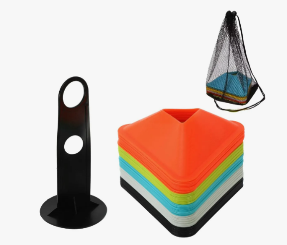 Set Conos Lentejas Triangulo 50 Unidades Agilidad Deporte