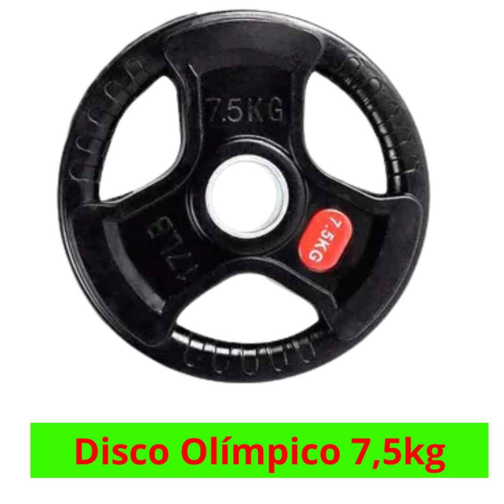 Par de Discos 7,5 kg olimpico con agarre
