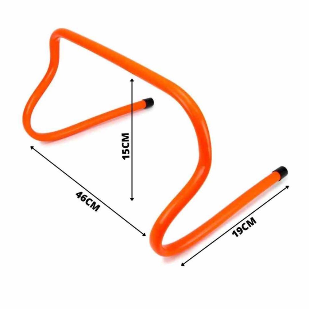 Pack X6 De Vallas De Salto 15 Cm Entrenamiento De Agilidad Verde