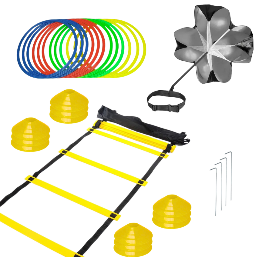 Kit De Entrenamiento Fútbol 12 Peldaños 600 Cm Agilidad
