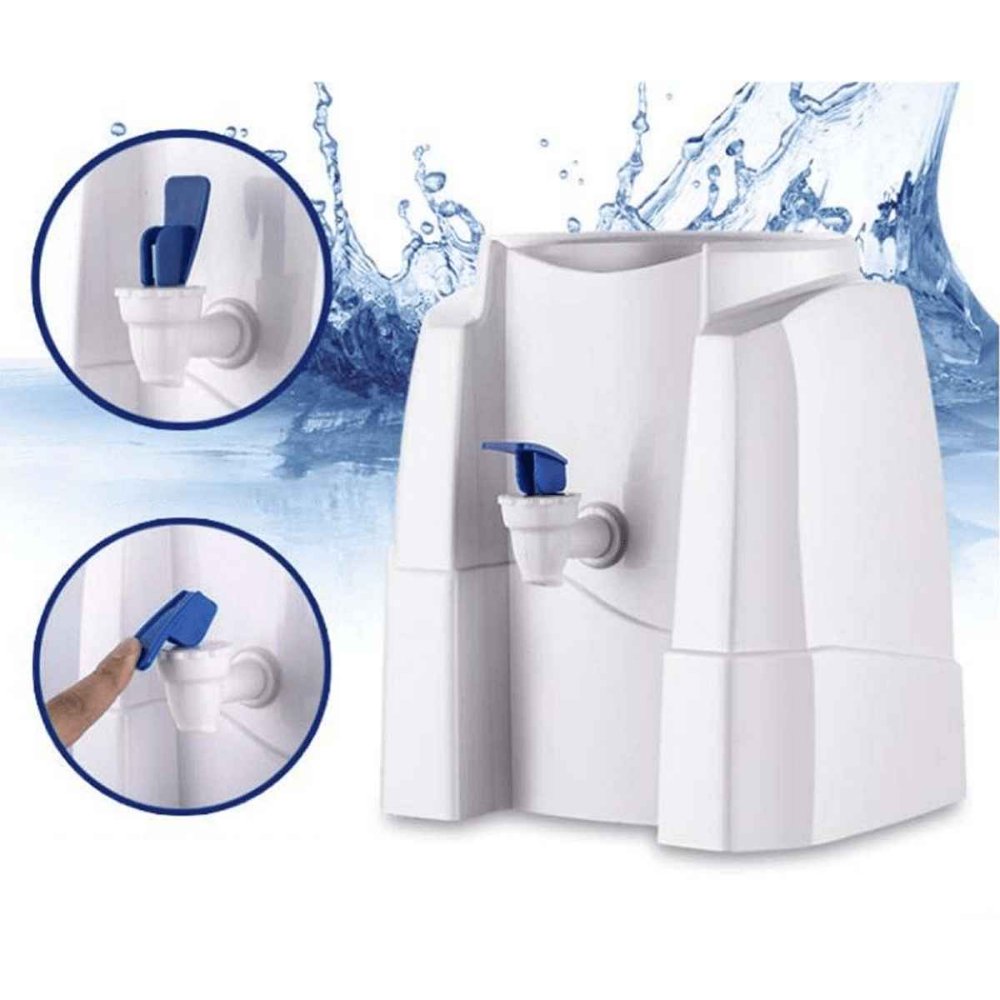 Soporte Dispensador Plástico Básico Bidon Botellon Agua Blanco