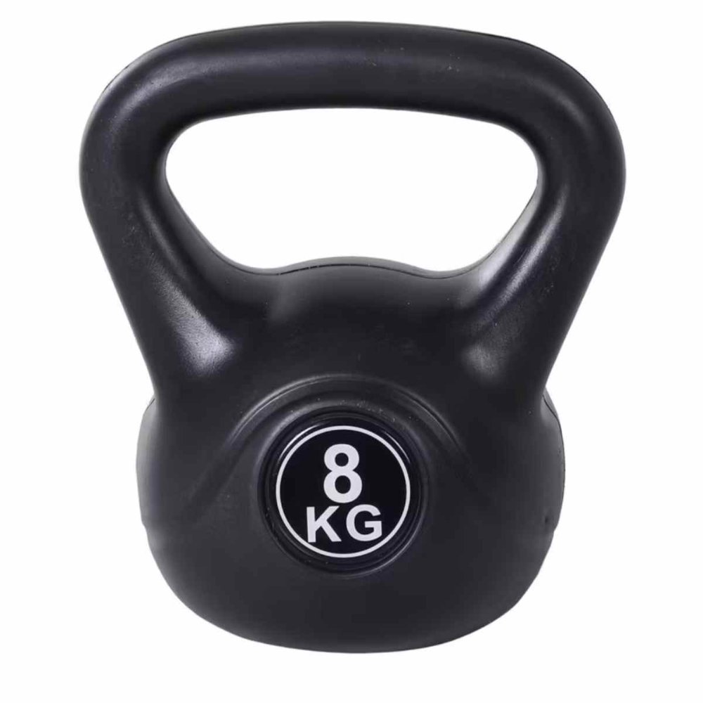 Pesas Rusa Kettlebell 8kg Crossfit Fitness Negro