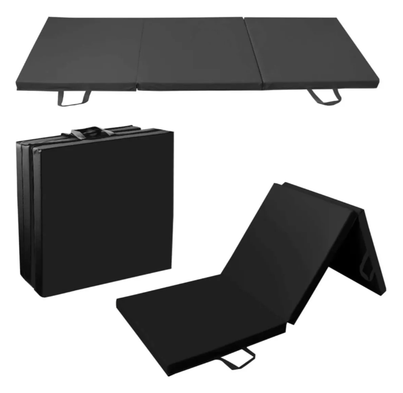Colchoneta Deportiva Cuero 3 Pliegues Gimnasia Yoga