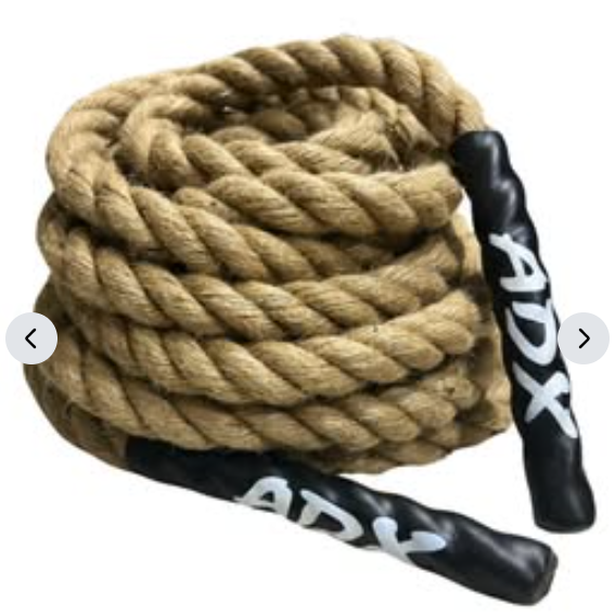 Cuerda De Fuerza Batalla 9mt X 25mm + Base Soporte