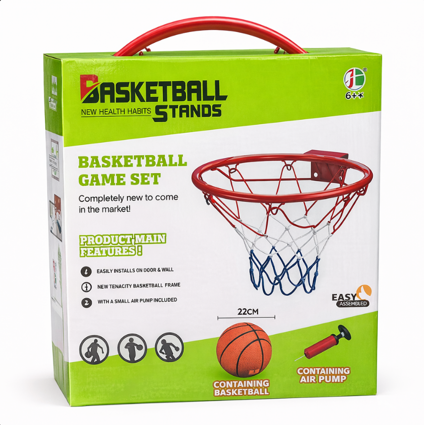 Aro Básquetbol Infantil Con Pelota Y Bomba Facil Instalacion