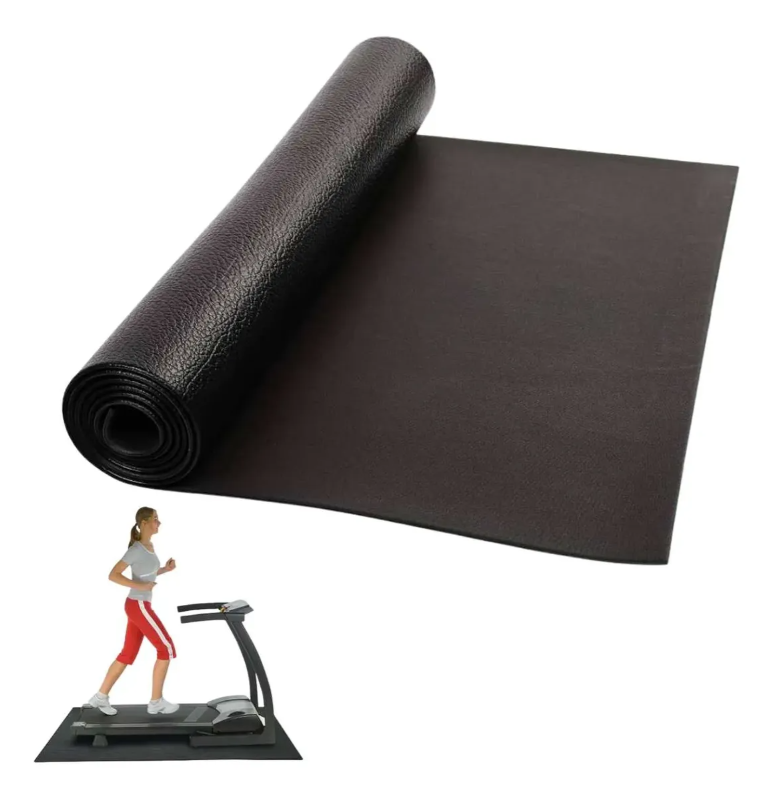 Mat Colchoneta Protector De Piso Para Trotadoras Negro