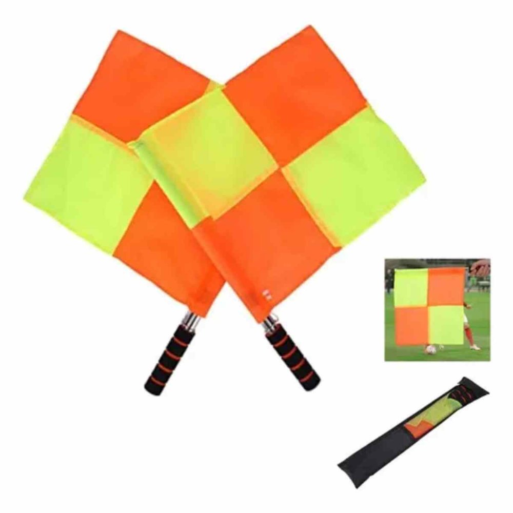 Set X2 Banderines Para Árbitro Fútbol Entrenamiento