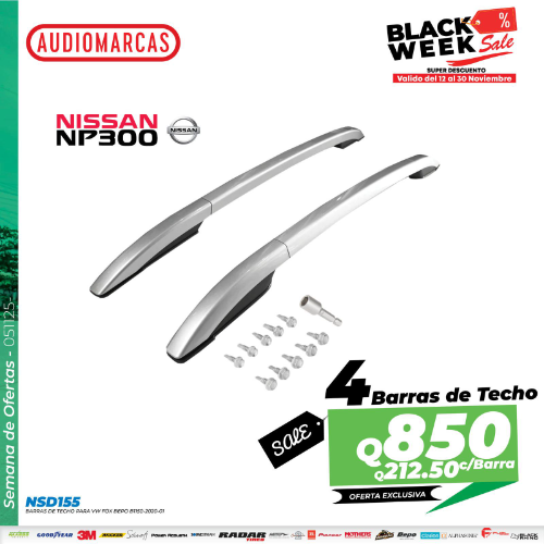 Barra de techo Np300 2016-2021