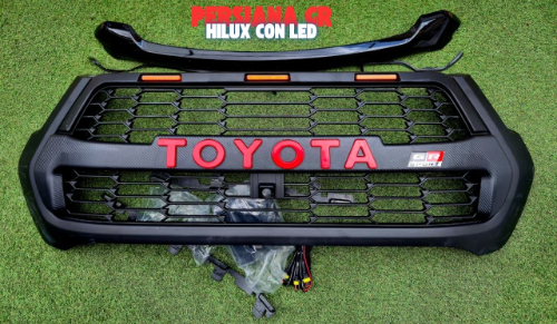 PERSIANA GR HILUX ROCCO negro mate, fibra carbon