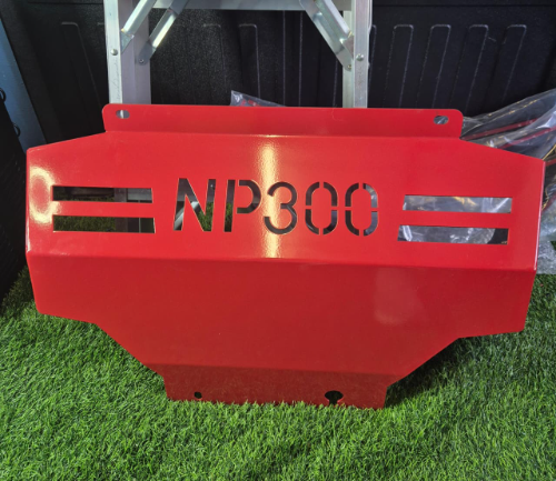 Defensa protector chasis rojo NP300