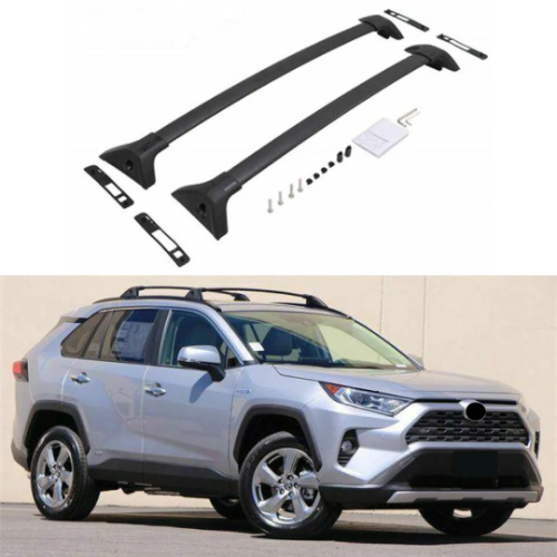 Barra de techo color negro Transversal toyota rav4 2019-2025