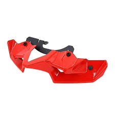 ALERON AERODINAMICO UNIVERSAL DELANTERO DE ACRILICO GRANDE  ROJO PARA MOTO
