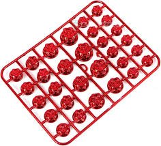 KIT DE TAPON DECORATIVO ROJO CORRUGADOS