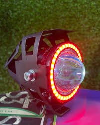 NEBLINERA U7 MINI AUREOLA ROJA LUZ BLANCA FIJA ALTA BAJA Y FLASH 12V