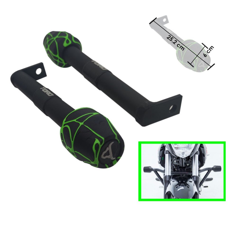 SLAIDER DEFENSA NEGRO MATE CON LINEAS VERDE FLUORECENTES PUNTA NEGRALINEA VERDE UNIVERSAL COL