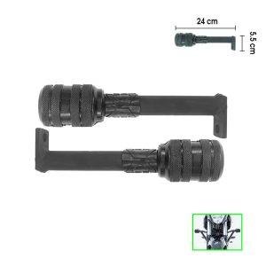 SLAIDER DEFENSA 10PUNTA NEGRA BASE NEGRA CON NEGRO ESTILO CAMUFLAJE UNIVERSAL