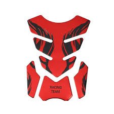 STIKER PARA TANQUE DE MOTO TIPO HULE MOTOGP ROJO BLANCO Y GRIS