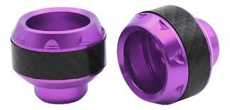 SLAIDER PARA EJE DE MOTO NEGRO MORADO, DISEÑO #4