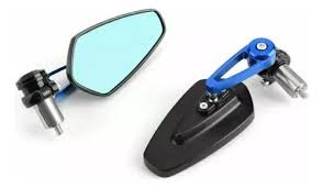 RETROVISOR CON CONTRAPESO DE METAL COLOR AZUL