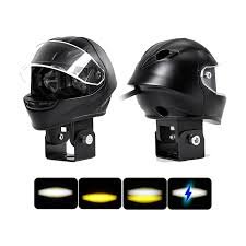 EXPLORADORAS  CASCO NEGRO 2 LUPAS FUNCION FIJA Y FLASH CABLES INDEPENDIENTES 2 UNIDADES 2 CJAS