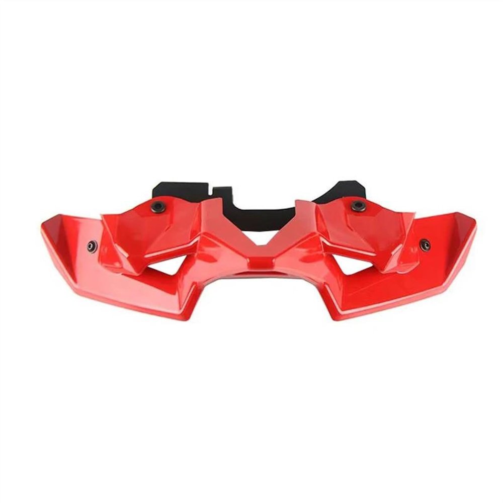 ALERON AERODINAMICO UNIVERSAL DELANTERO DE ACRILICO PEQUEÑO  ROJO PARA MOTO