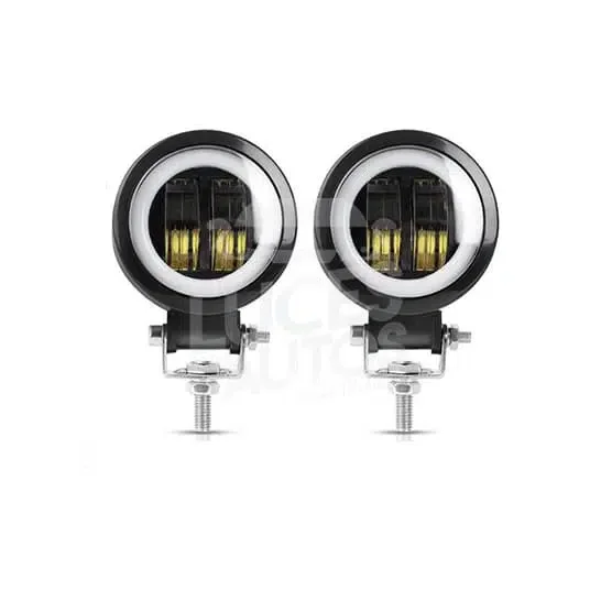 NEBLINERA ANTIENCALAMIENTO REDONDO LUZ BLANCA AUREOLA ROJA 20W 12V