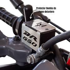 PROTECTOR DE ACRILICO COLOR MORADO PARA BOMBA DE FRENO DELANTERO DE MOTO GN125
