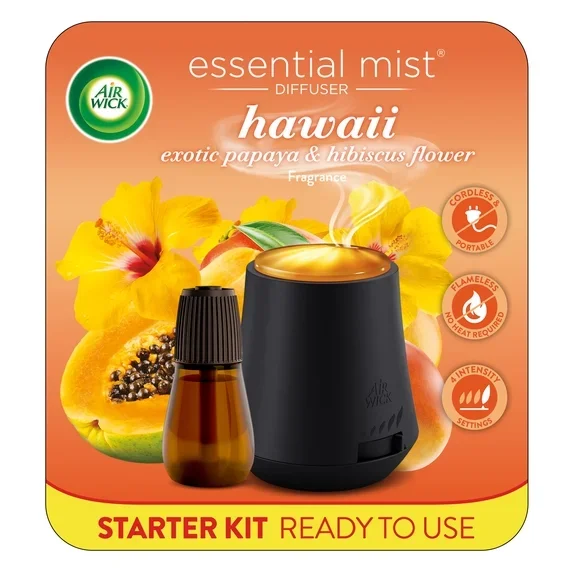 Air Wick Essential Mist Difusor de Ambientador de Aceite Perfumado Kit Inicial,  2 Piezas