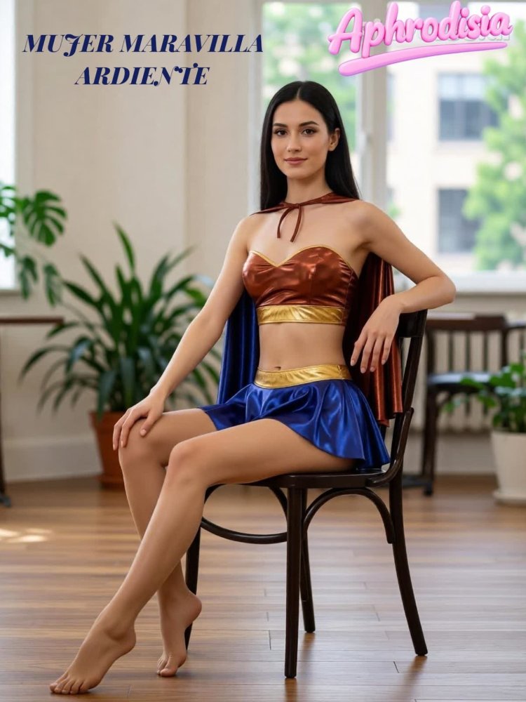 DISFRAZ MUJER MARAVILLA ARDIENTE