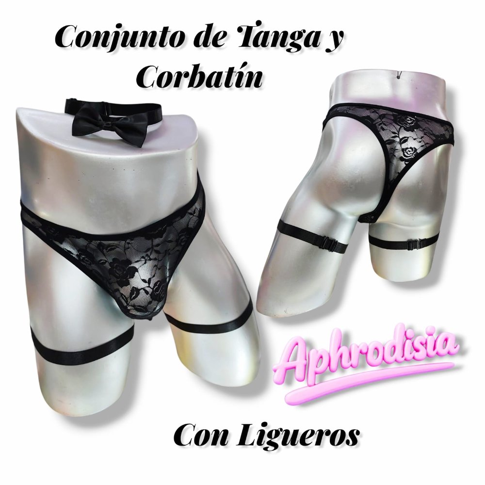 TANGA CON LIGUERO CORBATIN