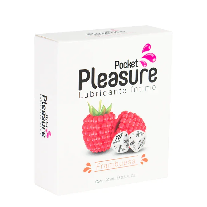 LUBRICANTE INTIMO FRAMBUESA POCKET + DADOS