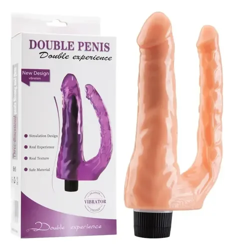 VIBRADOR DOUBLE PENIS CON BATERIA