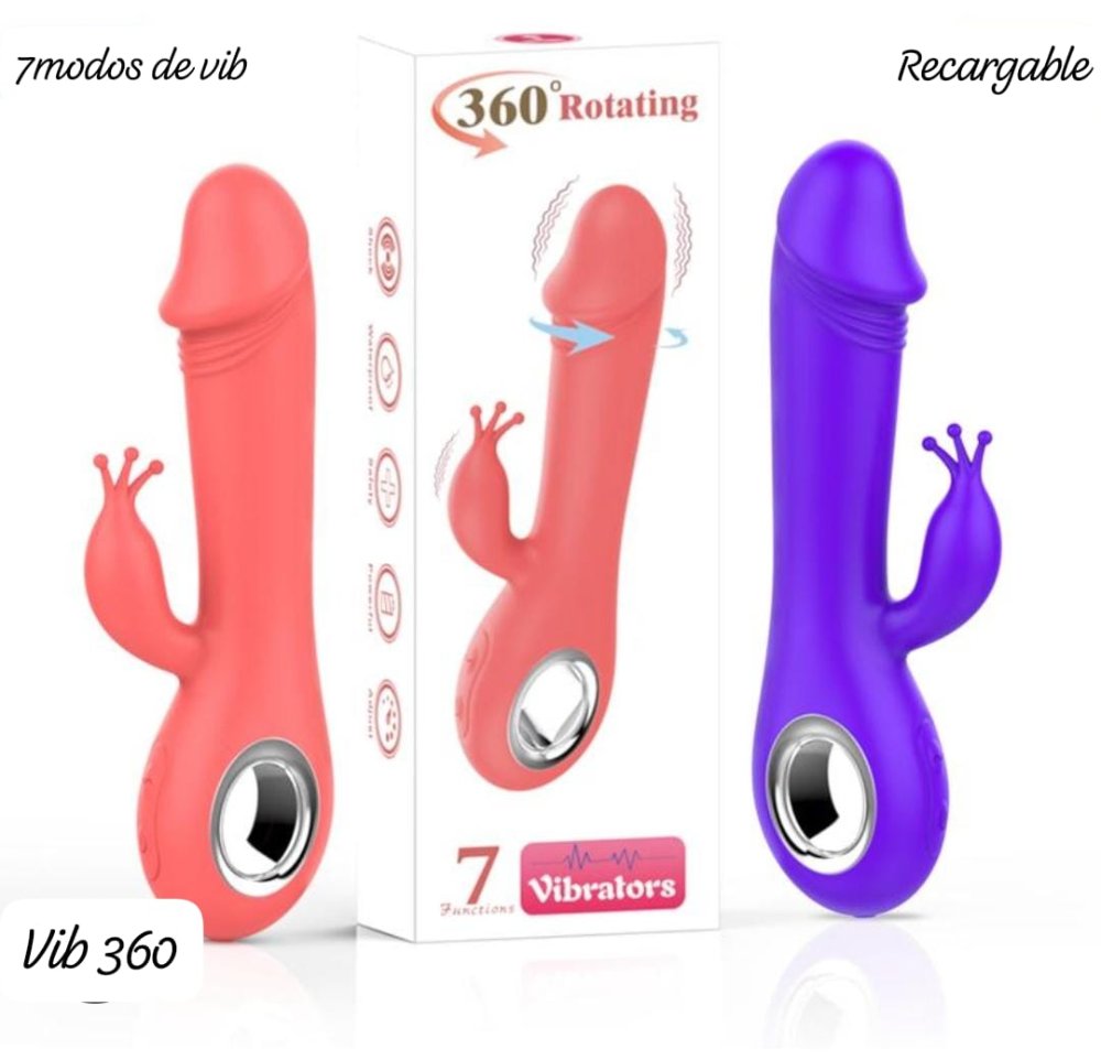 VIBRADOR TRIPLE ESTINMULACION 370 ROTATING