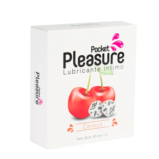 LUBRICANTE INTIMO CEREZA 2O ML POCKRT PLAUSURE CON DADOS