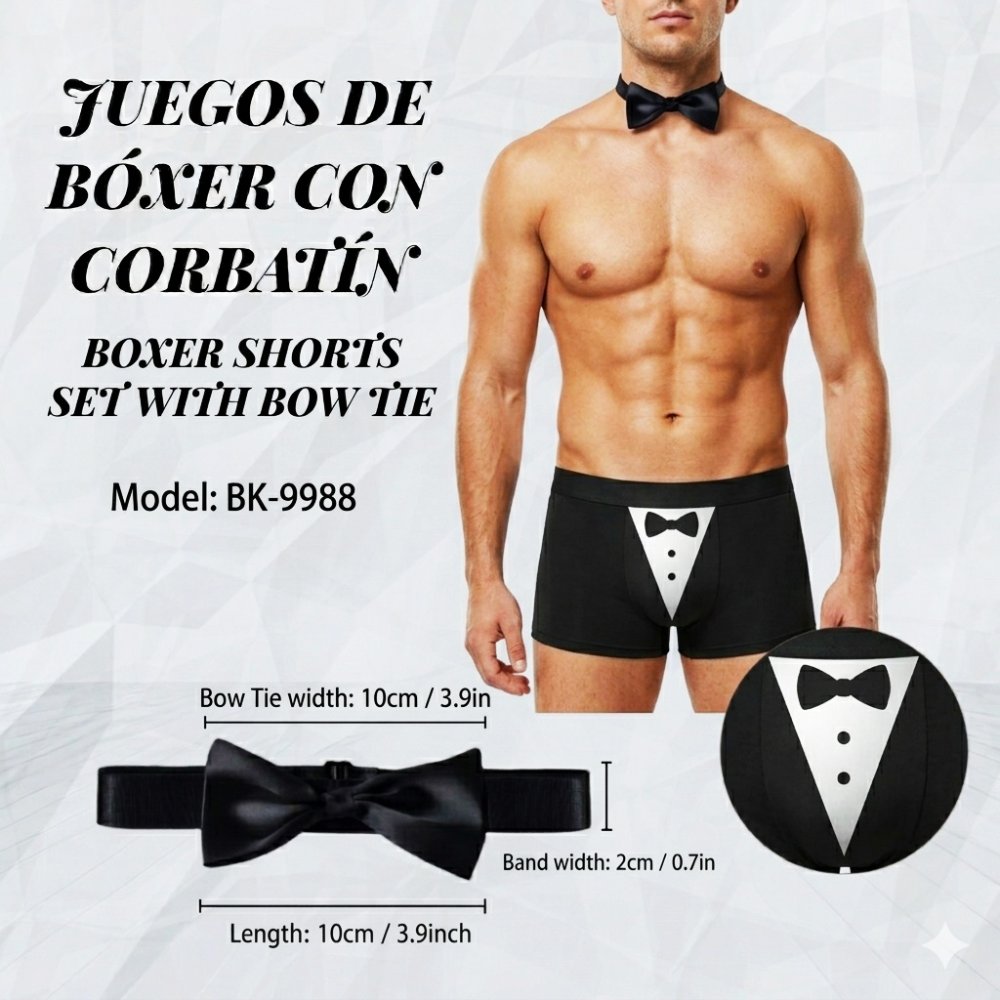 JUEGO DE BOXER Y CORBATIN