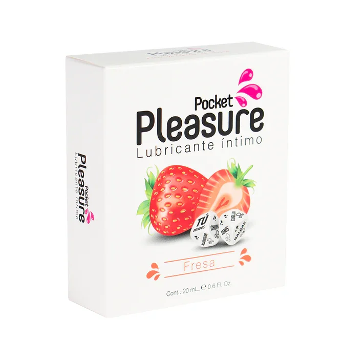 LUBRICANTE INTIMO POCKET 20ML FRESA CON DADOS