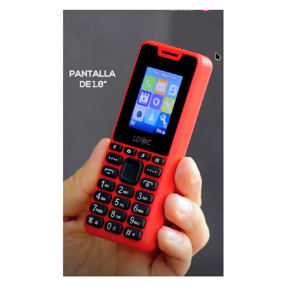 CELULAR LOGIC B7 2G RED ROJO