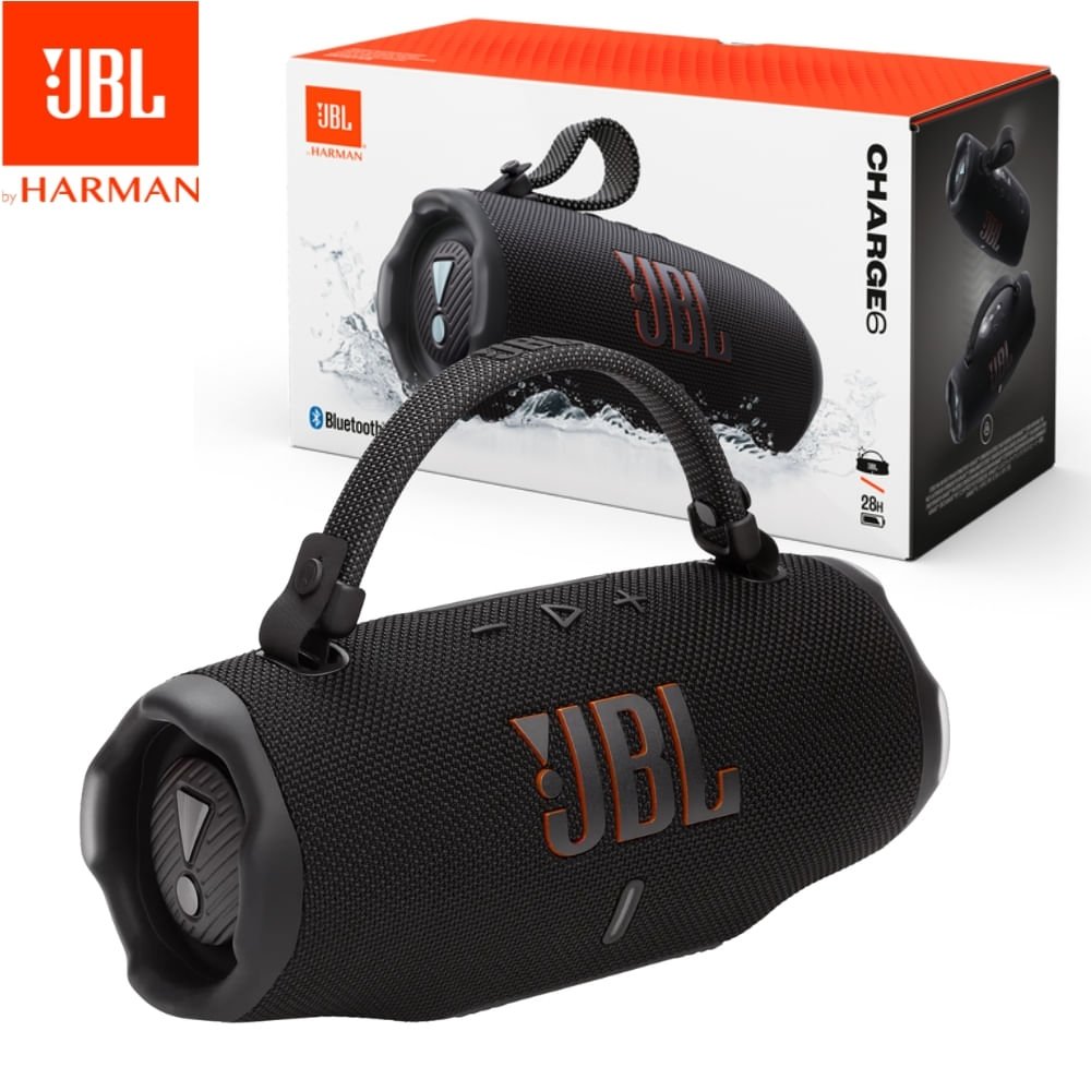 JBL CHARGE 6 NEGRO 45W IP67 28Hrs