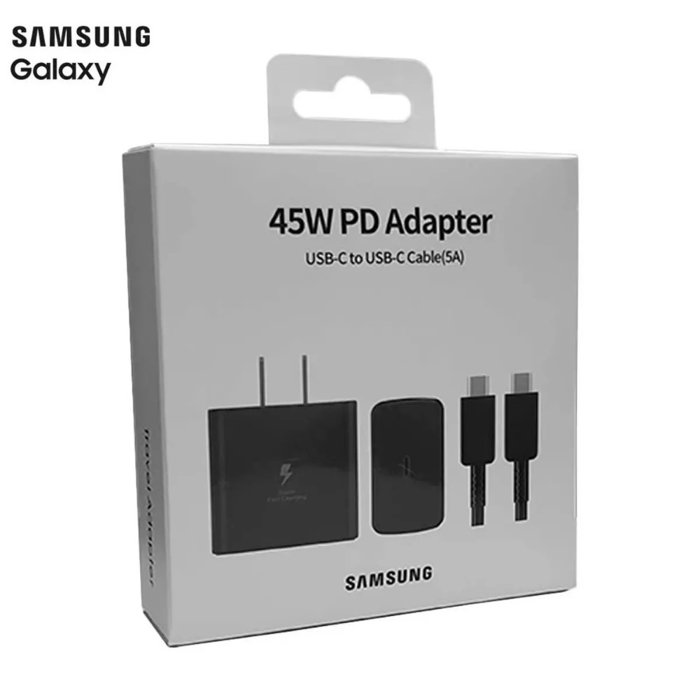 CARGADOR PARA SAMSUNG 45W 5A  PD TIPO C A C SUPER SUPER FAST CHARGING