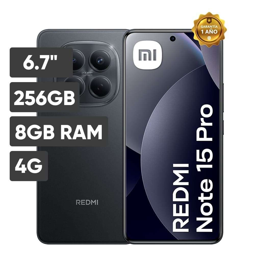 XIAOMI REDMI NOTE 15 PRO 4G 8GB/128GB BLACK