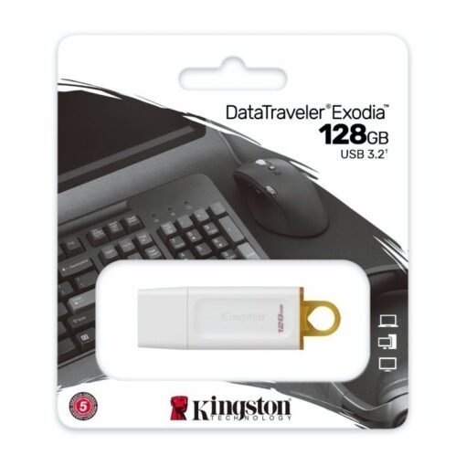 MEMORIA USB 128GB DTX 3.2 BLANCO KINGSTON (KC-U2G128-5R)