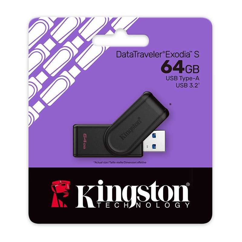 MEMORIA USB 64GB DTXS 3.2 KINGSTON (DTXS/64GB)