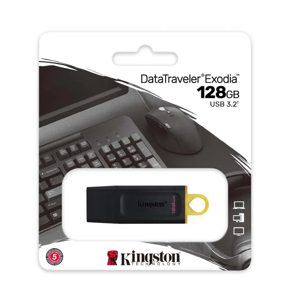 MEMORIA USB 128GB DTX 3.2 NEGRO KINGSTON (DTX/128GB)