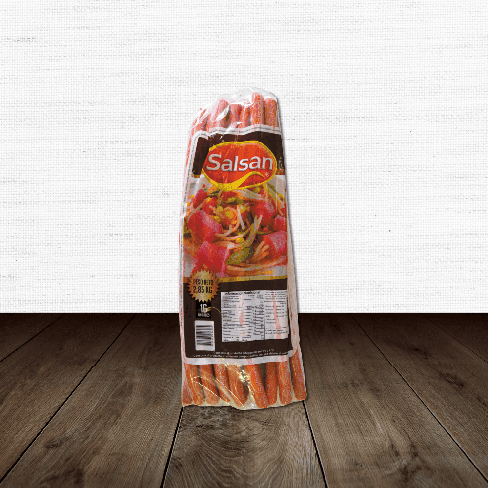 SALCHICHA MANGUERA SALSAN X 2850 G (16 UNIDADES)