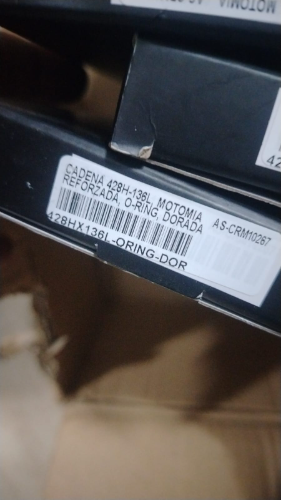 CADENA 428  REFORZADA ORRING DORADA