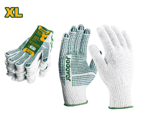 GUANTES DE TRABAJO PVC CON PUNTOS XL JADEVER