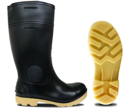 Bota de Seguridad de PVC Xtreme Negra/amarillo