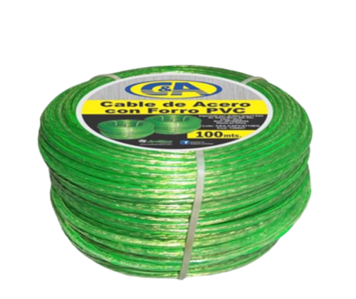 CABLE CORDEL/FORRO VERDE PARA ROPA 100MTS