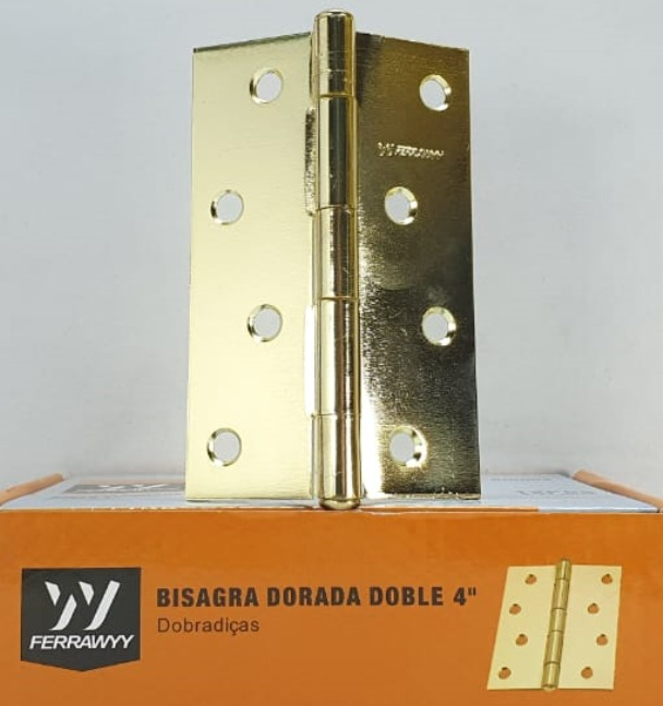 BISAGRA FERRAWYY 4 DORADO FIJO